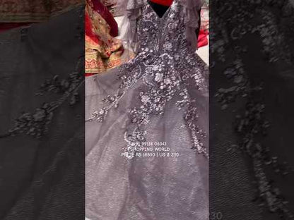 Astonishing Violet purple Gown