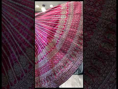 Astonishing pink bridal lehenga