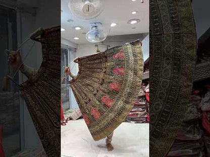Astonishing maroon bridal Lehenga