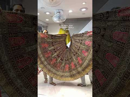 Astonishing maroon bridal Lehenga