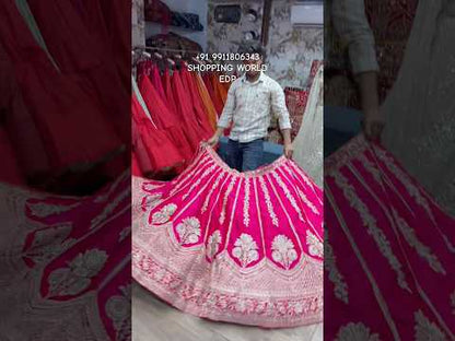 Rani pink Bridal Lehenga