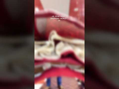 Gorgeous maroon pure handwork zardozi dabka lehenga