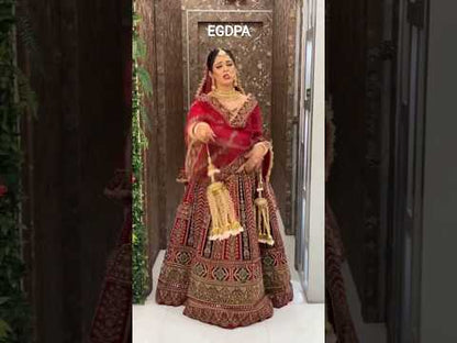 Something different Rani pink heavy bridal lehenga ( happy customer)