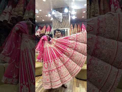 Awesome handmade red ball bridal lehenga