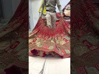 Fabulous maroon bridal  Lehenga