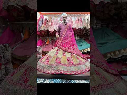 Lovely maroon bridal Lehenga