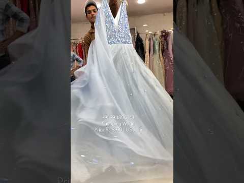 Fabulous Flairy blue Gown