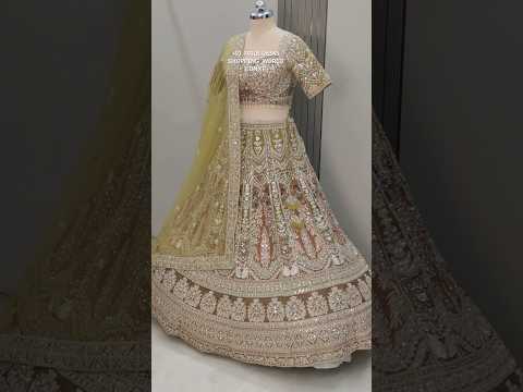 Something different peacock yellow Ready to wear Crop top Lehenga