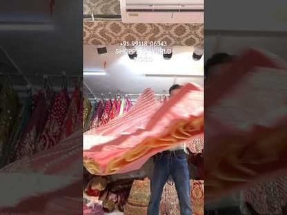 Majestic pink mirror work lehenga