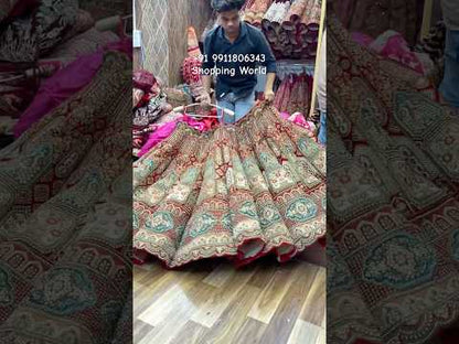 Maroon Ball Bridal Lehenga