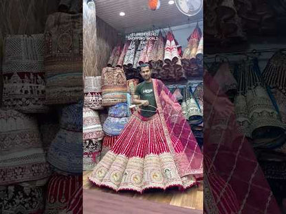 Elegant maroon peacock ball bridal Lehenga