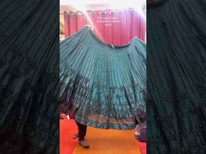 Majestic dark green Lehenga