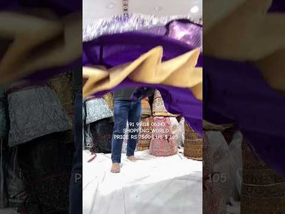 Royal purple violet Lehenga