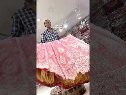 Awesome light carrot lehenga