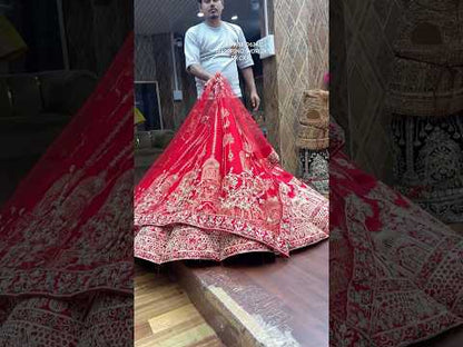 Pretty rani pink ball bridal Lehenga