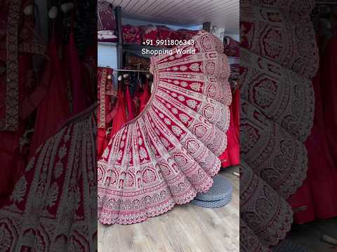 गुलाबी बॉल ब्राइडल लहंगा