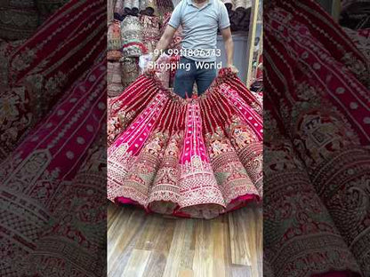 Multikali Heavy Ball Bridal Lehenga