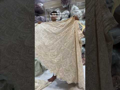 Lovely ivory white lehenga