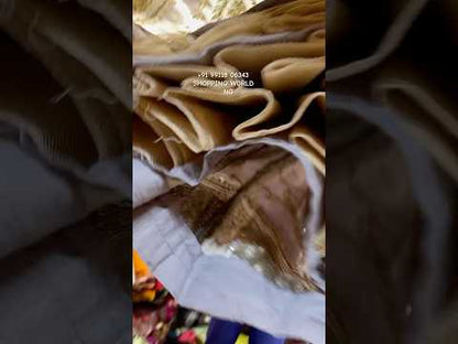 Gorgeous light golden handmade lehenga