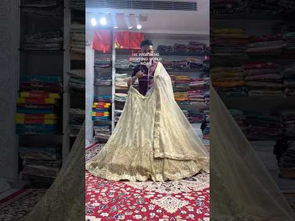 Amazing light golden Lehenga