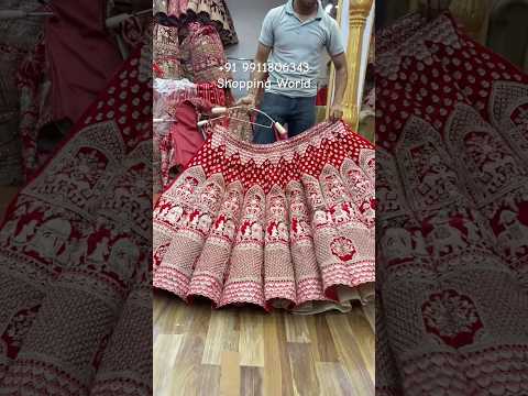 Red Doli Barat Ball Bridal Lehenga