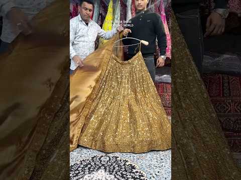 Beautiful golden mirror lehenga