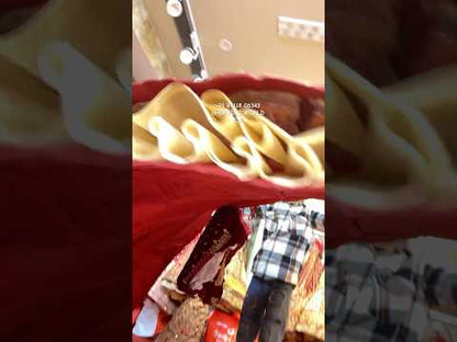 आकर्षक लाल मोर गजराज दुल्हन लेहेंगा