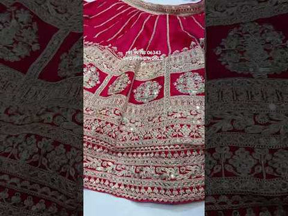 Majestic Red bridal lehenga Happy Customer