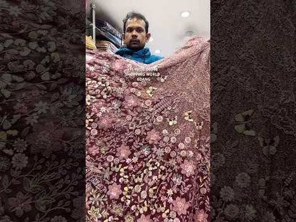 Superb rust pink lehenga