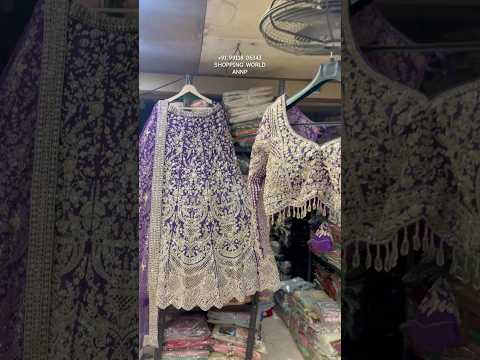 Amazing purple crop Top Ready To Wear Lehenga