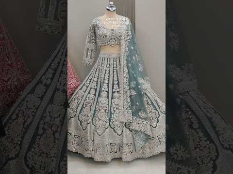 Lavishing green Ready to wear Crop top Lehenga