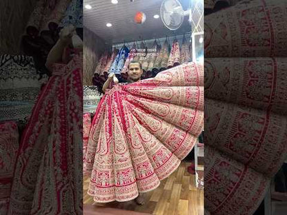 Attractive red Ball bridal Lehenga