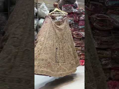 Beautiful rust peacock lehenga