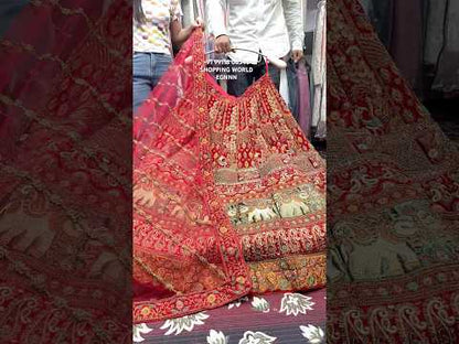 Fantastic red gajraj bridal Lehenga