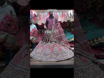 Beautiful maroon bridal Lehenga