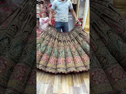 Maroon Heavy Ball Bridal Lehenga