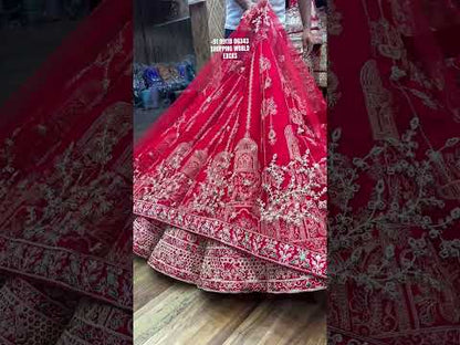 Pretty rani pink ball bridal Lehenga