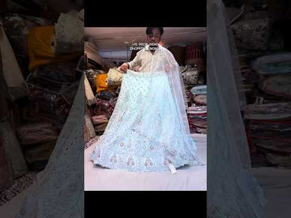 Gorgeous sky blue Lehenga