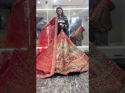 Lovely red ball bridal Lehenga