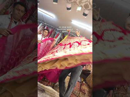 Fair peacock red bridal lehenga