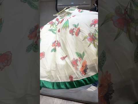 Eye catching white green crop top lehenga