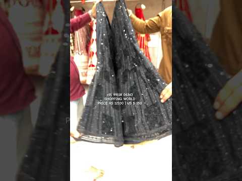 शानदार ब्लैक पार्टीवियर लहंगा