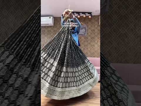 Beautiful grey black crop top lehenga