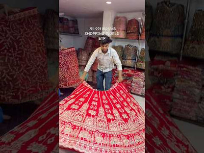 Rani pink Doli Barat Bridal Lehenga