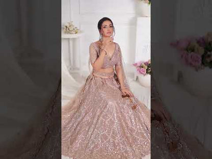 Stunning golden brown Designer lehenga