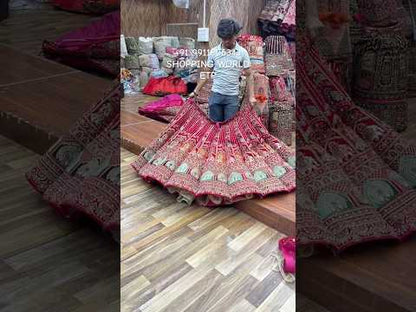 Rani Pink Peacock Ball Bridal Lehenga