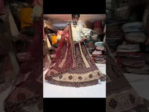 Beautiful dark maroon bridal Lehenga