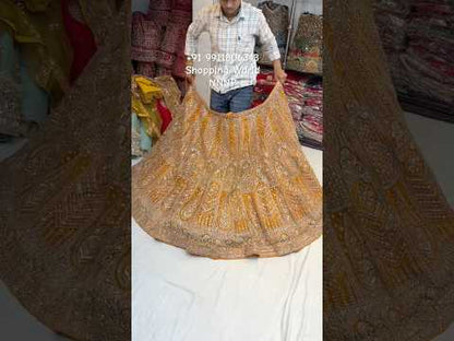 Mustard yellow Designer Lehenga