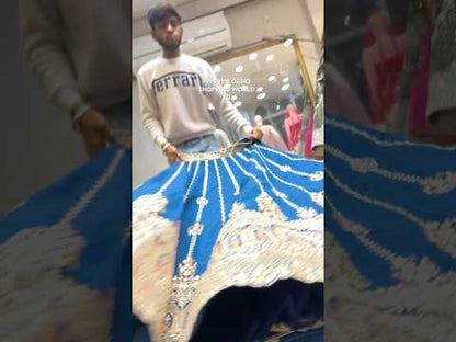 Glamorous blue lehenga