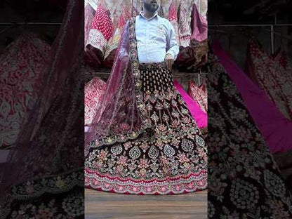 Fabulous maroon bridal Lehenga